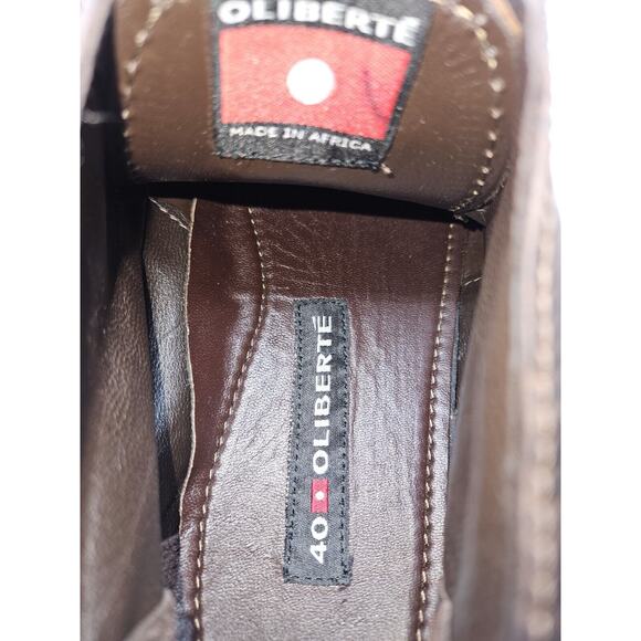 OLIBERTE Chukka Leather Lace-up Boots Men's Size 40 EU/US 7 - Picture 16 of 16